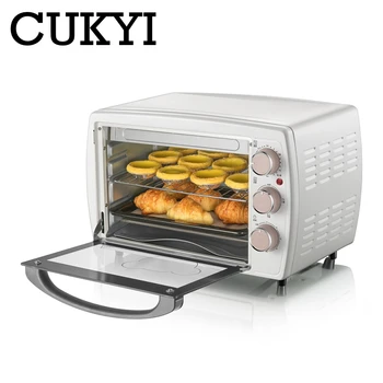 

CUKYI 20L multifunctional household electric oven automatic mini toaster cake pizza baking oven 1200W temperature adjustable EU