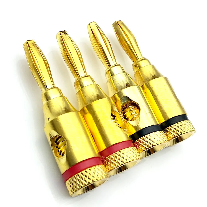 Высококачественный разъем для штекера типа банан медный адаптер с позолоченным