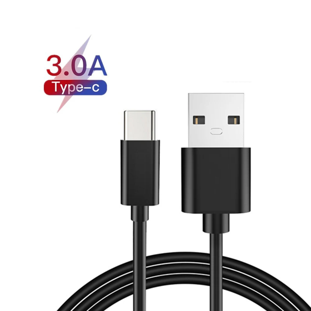 0,25/1/1,5/2/3 м Тип usb C Быстрый зарядный кабель для передачи данных для huawei P30 Pro mate 30 honor 10 9 для redmi K20 Xiaomi Mi a3 htc U11 - Цвет: Черный