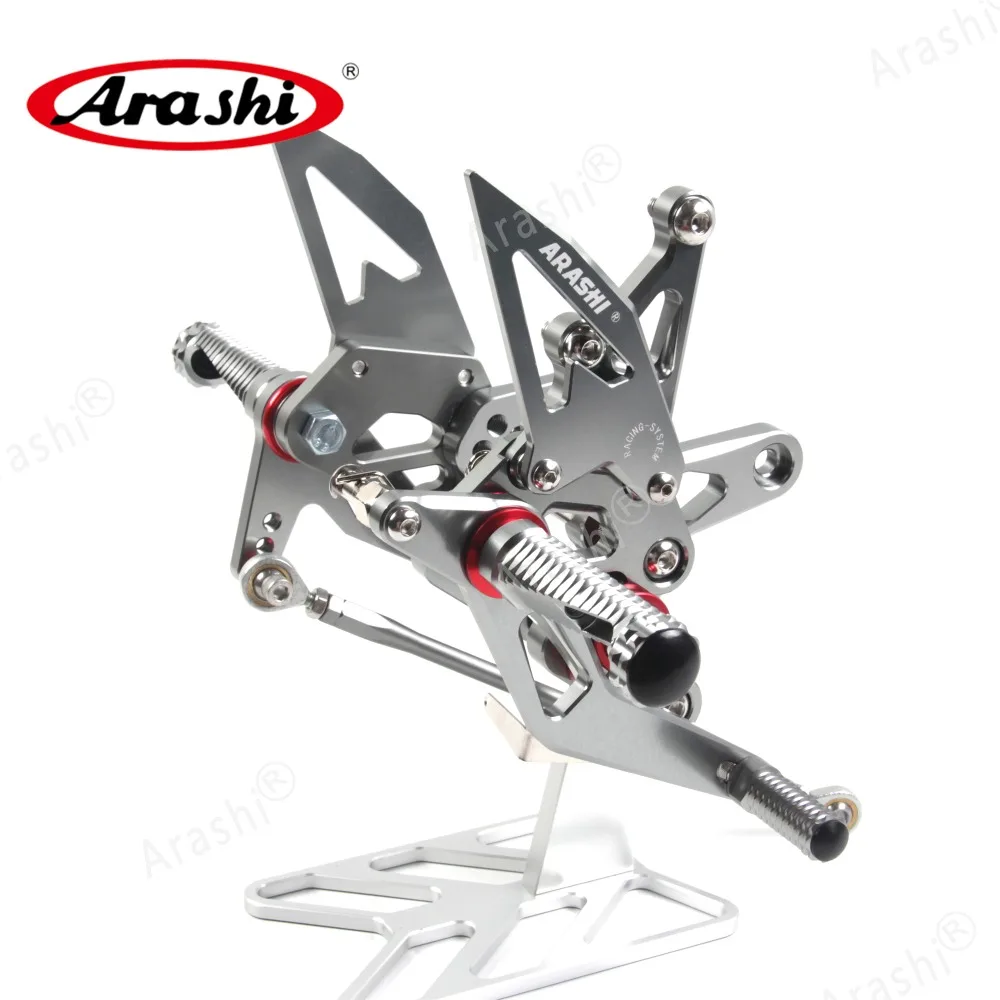 ARASHI CNC регулируемый задний Набор для KAWASAKI ZX-6R ZX6R 2007 2008 подножка подставка для ног ZX636 ZX 636 Аксессуары 3 цвета
