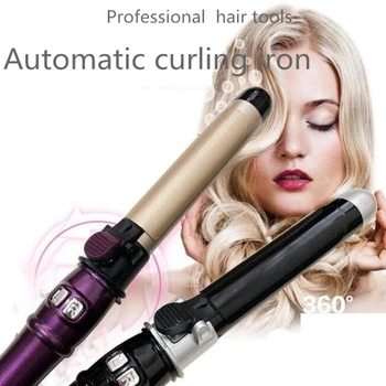

Electric automatic hair Curling Wand Iron curler Rotating Wave fast styling Tools