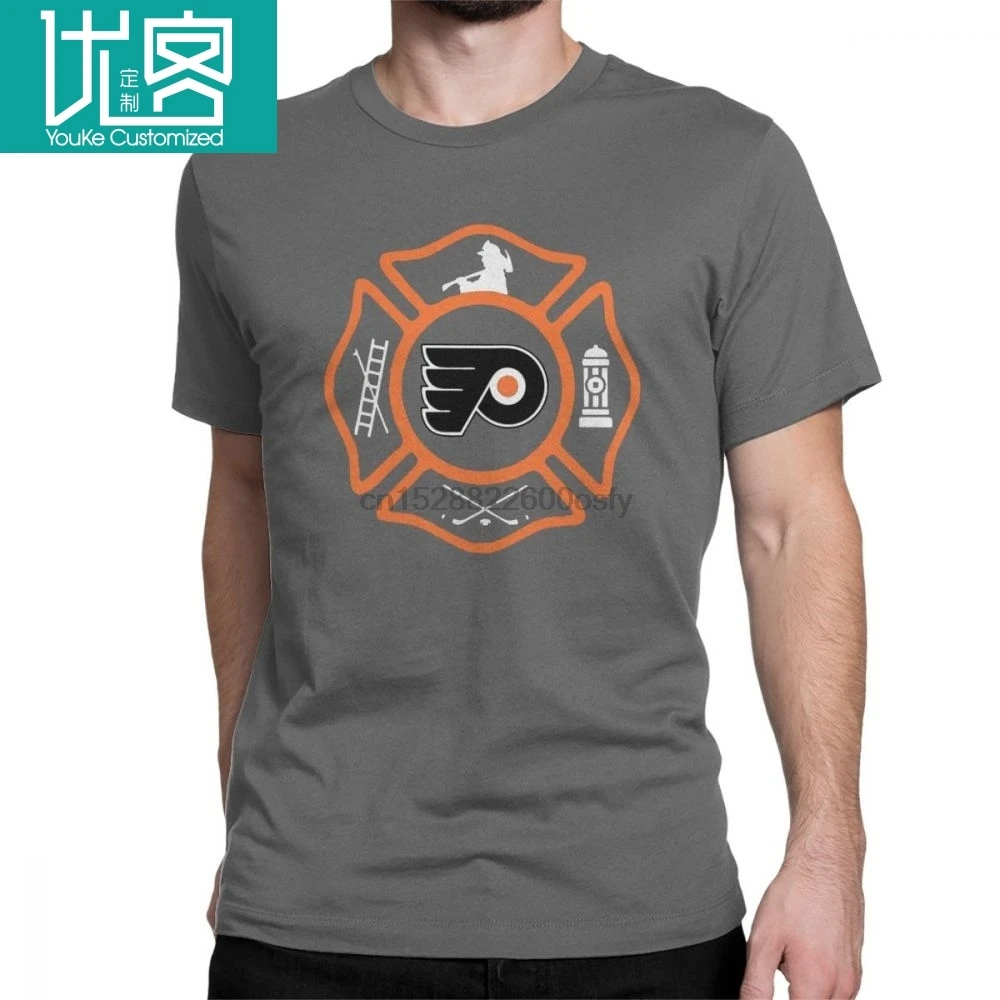 

Philadelphia Fire Flyers Style Humor T Shirt Men Short Sleeve Clothes Summer Tees Pure Cotton O Neck T-Shirts