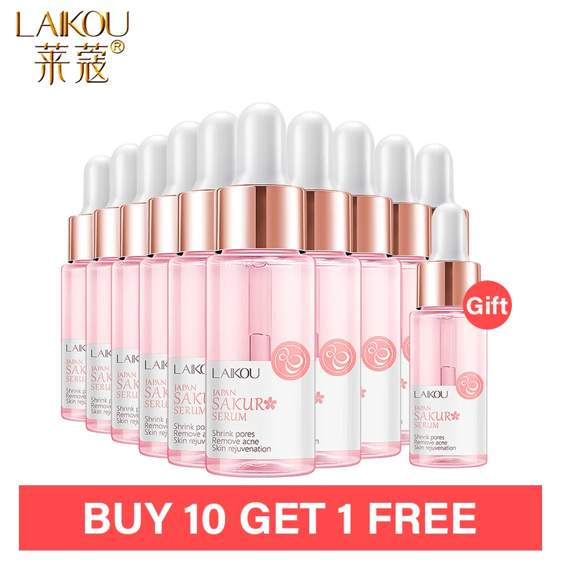 Bye 10 Get 1 LAIKOU Hyaluronic Acid 15ml Essence Facial Serum In Beauty Health Vitamin C Face Cream Anti-Aging Skin Care | Красота и