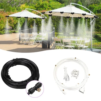 

Patio Misting Cooling System Kit For Greenhouse Garden Patio Waterring Irrigation Mister Line 6M-18M Sprayer System