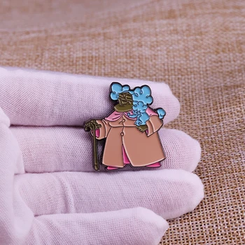 

Suga Mama enamel pin fashionable wrestling-loving grandma brooch