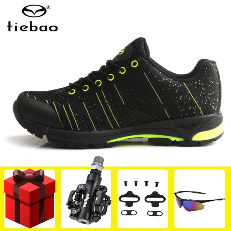 

Tiebao Leisure Cycling Shoes sapatilha ciclismo mtb Men sneakers Women Bicycle Mountain Bike Road Rubber Self-Locking Shoes