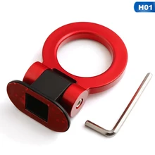 Автомобильный Стайлинг, трейлер, крючки, наклейка, украшение автомобиля, авто, Задний Передний трейлер, моделирование гоночного кольца, буксировочный крюк