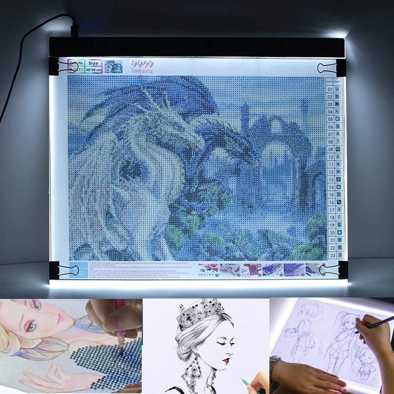 Elice A3 A4 A5 Drawing Tablet Diamond Painting board USB Art Copy
