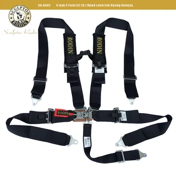

3 Inch 5 point SFI 16.1 Rated Latch Link Car Auto Racing Sport Seat Belt Safety Racing Harness