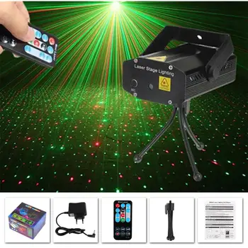 

AC110V - 240V Remote Control Starry Sky Stage Laser Light Family Nightlife DJ Club Disco Projector Party Festival Decoration
