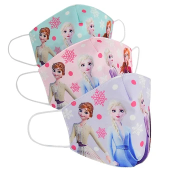

5 Pcs Face Mask For Kids Adult Cotton Elsa&Anna Unisex Pollution Baby Face Mask For Adult Washable Reusable Face Masks Frozen 2