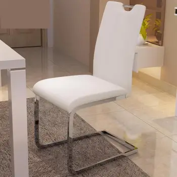 

Dining Chair Modern Simple Chair Backrest Chair Leather Dining Chair Leisure Chair Hotel Dining Table Chair European Dining