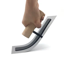 Truelle de plâtre en acier inoxydable, 240mm, outils de raclage pour béton, Construction, carrelage, mur de ciment, boue