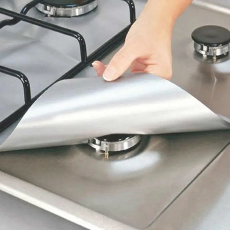 Stainless Steel Electric Stove Burner Covers  Stainless Steel Stove Top  Cover - Cookware Parts - Aliexpress