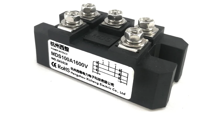 Трехфазный выпрямитель мост Mds100a800v1600v2000v диодный модуль Mds100-16 преобразователь частоты