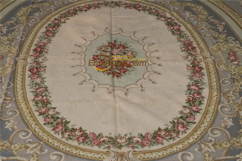 wool french aubusson rug Antique Fine Silk Weave French Chic Rectangle Turkish Prayer