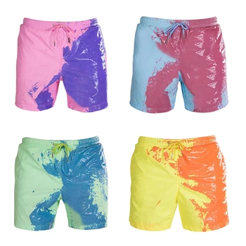 

Boy Swimwear Ages 4 to 10 Children Change Color Summer Swimming Trunk Swim Shorts Printed Toddler Boy Swimsuit