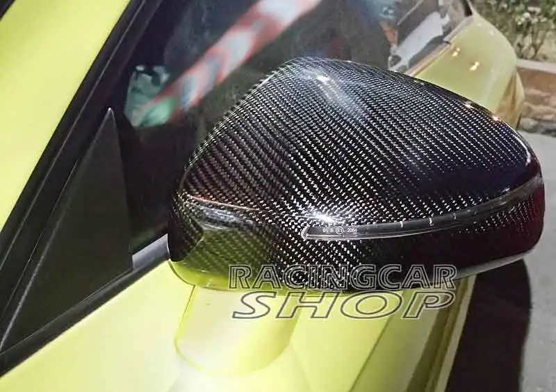 Real Carbon Fiber Mirror Covers For Audi AUDI TT TTS R8 MK2 8J 2008UP 1pair