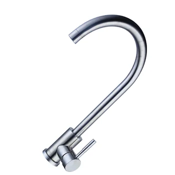 

Stainless Steel Faucet Kitchen Metal Faucet Bathroom Water Faucet Cold Hot Water Faucet (Long Style)