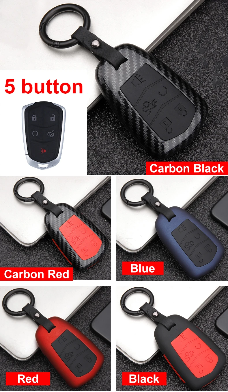 Cover chiave telecomando per Cadillac ATS CT6 CTS DTS XT5 Escalade ESV SRX STS XTS ELR 2014 2015 2016 2017 2018 - Hfda77f6b6d0e46fa98bc80ed51728cc2V