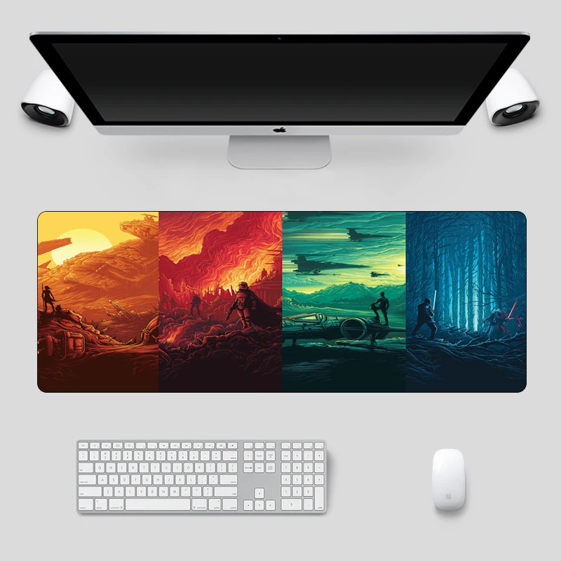 Звездные войны большой 80x30 см игровой геймерский коврик для мыши модный фильм компьютер нескользящий коврик для мыши для ноутбука прочный резиновый коврик для ноутбука