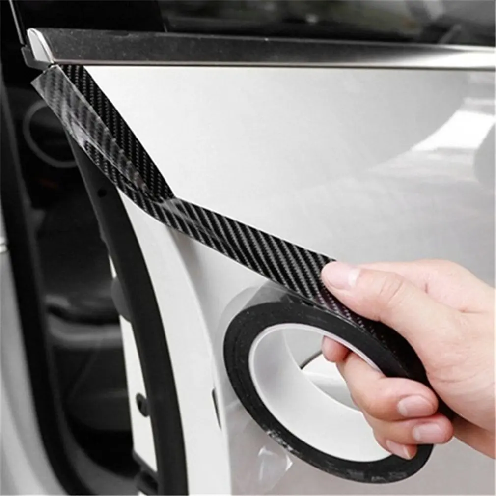 3/5/7/10m * 3M 3D Carbon Fiber Protector Streifen Aufkleber Auto Stoßstange  Tür sill Schutz Anti-stepping Auto Dekoration Band - AliExpress