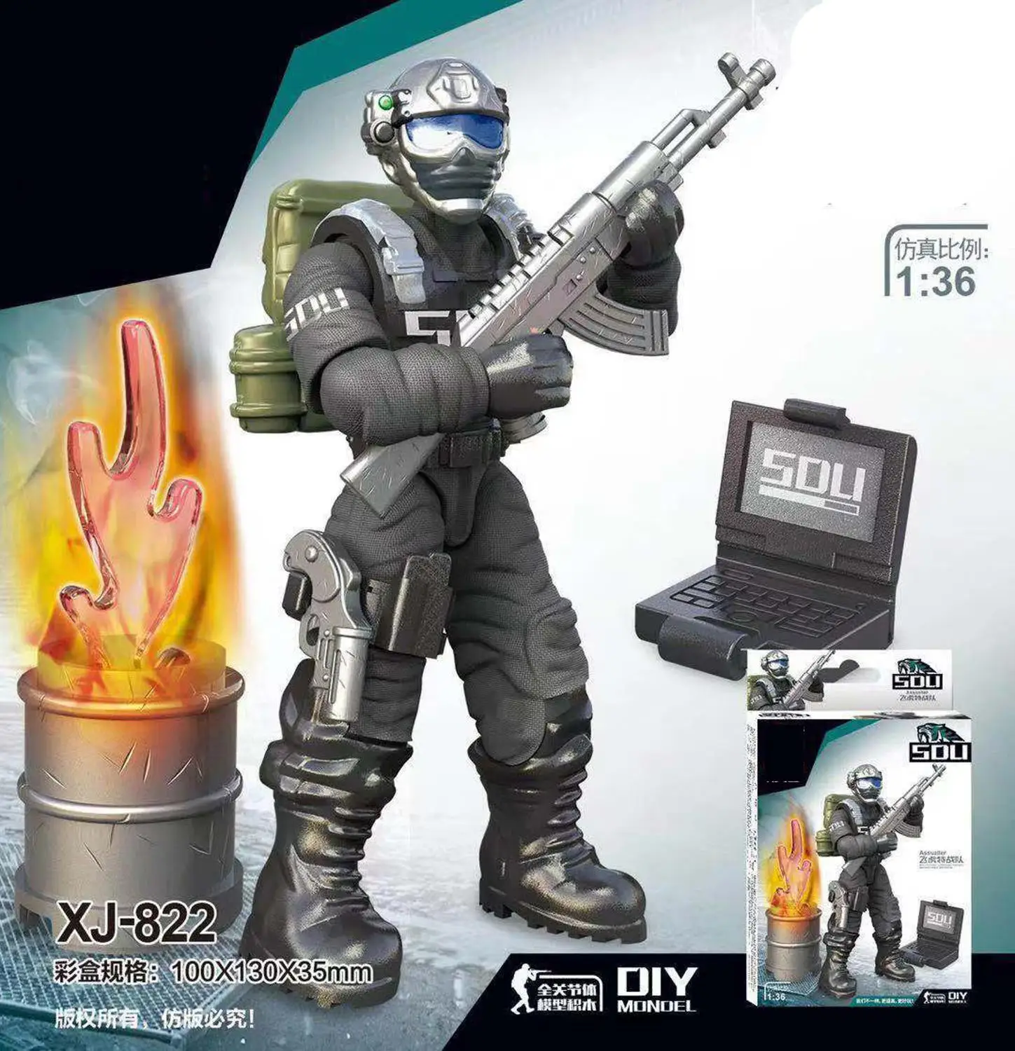 8 шт. WW2 Военная серия SWAT World War солдат спецназа фигурки строительные блоки игрушки