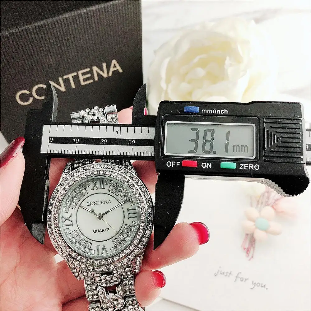 Relogio Feminino, женские часы с большим циферблатом, роскошный бренд, модные стразы, золотые женские наручные часы, женские часы, подарок для девочки