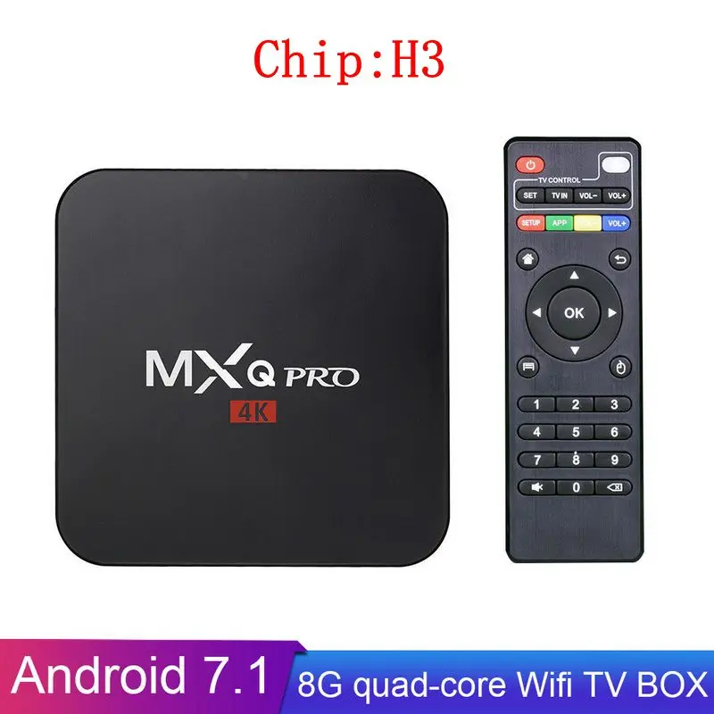 MXQ Pro 4K Android tv Box 2G 16G Smart BOX Android 8,1 4K HD 3D 2,4G WiFi RK3229 S905W четырехъядерный Медиаплеер Smart tv Box - Цвет: H3 Android 7.1