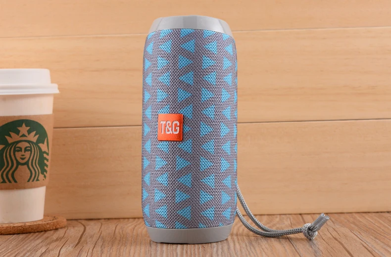 T&G TG117 Portable Bluetooth Speaker Wireless Bass Column Waterproof Outdoor Music Vibro Speakers TF Card Subwoofer Loudspeaker