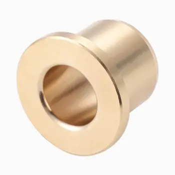 

2pcs ID 8mm OD 12mm flange bearing with steps wear-resistant bush brass sets self-lubricating oil bushing 8mm-15mm length