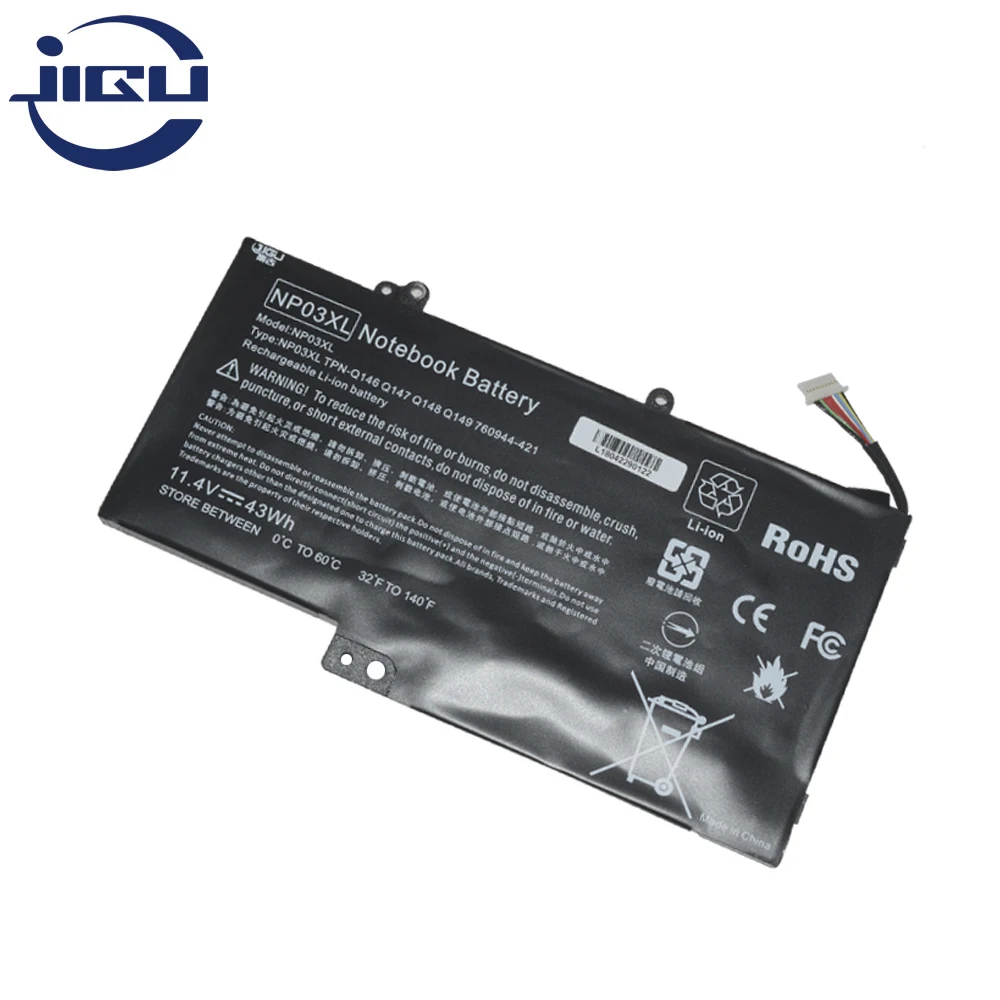 Аккумулятор JIGU для ноутбука 760944-421 761230-005 767068-005 HSTNN-LB6L NP03XL HP For ENVY 15-U U010DX X360 15-u010dx