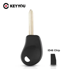 KEYYOU مستجيب ID46 رقاقة لسيتروين كسارا بيكاسو مفتاح قذيفة البعيد فوب جراب أبيض سادة غطاء Uncut SX9 شفرة مفتاح اكسسوارات السيارات