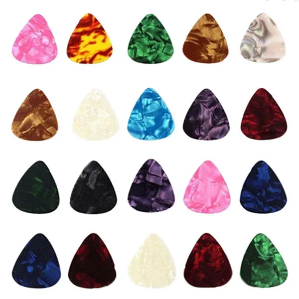 10/20 Pcs New Acoustic Picks Plectrum Celluloid Electric Smooth Guitar Pick Accessories 0.46mm 0.71mm 0.96mm Pedaleira Guitarra 20pcs 0.96mm