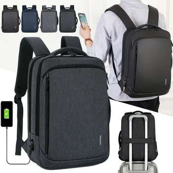 

2020 Fashion Male Casual Oxford Backpack Waterproof Laptop Business Backpacks Men Portable Travel USB Charging Anti Theft Bags