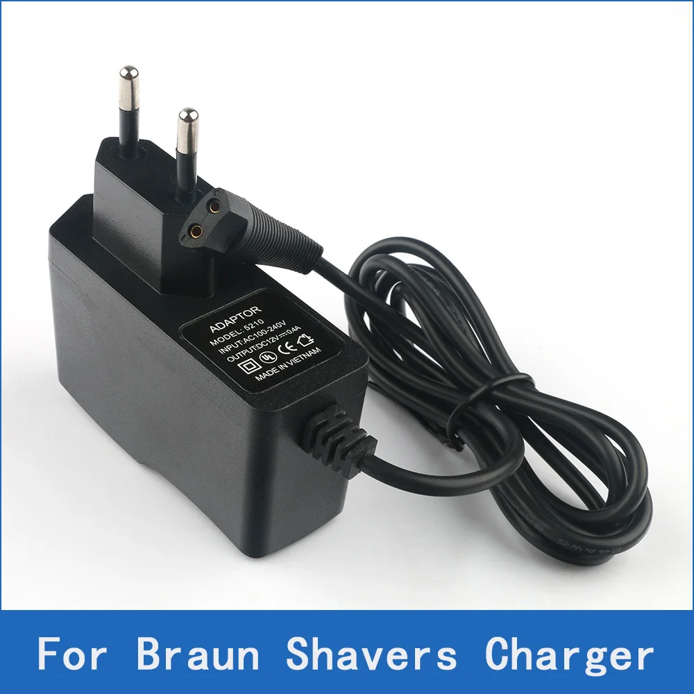 12V 2-Prong EU Wall Plug AC Power Adapter Charger for Braun Shavers 190 190s 190s-1 195 195s-1 197 197s-1 199 199s-1 1715 1775 |