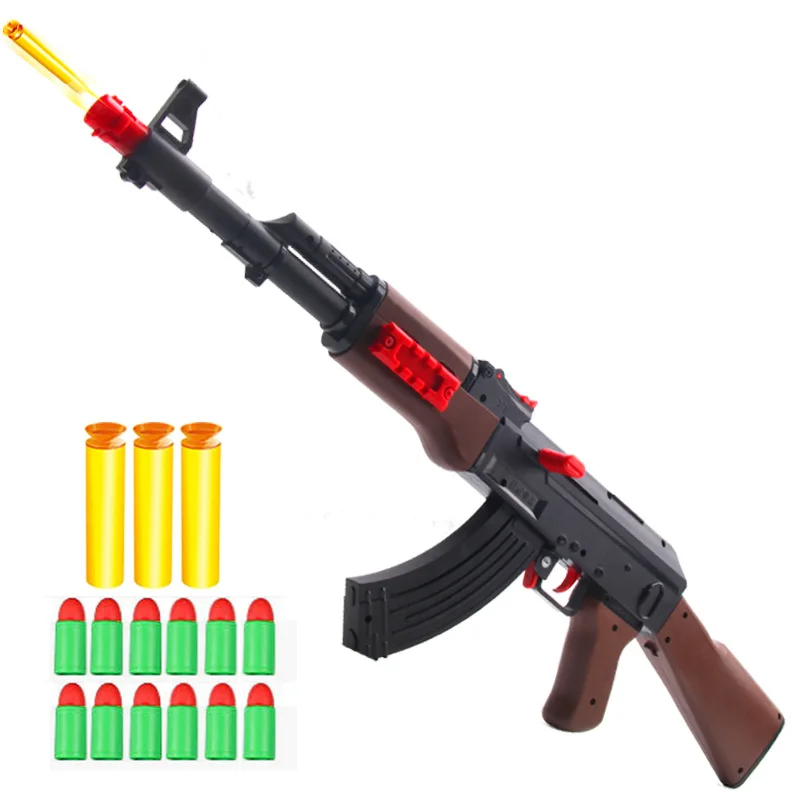 Игрушечный пистолет для страйкбола AK47 мягкий резиновый шарик в подарок