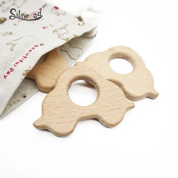 

10PC Wooden Baby Teether Safe Kid Teething Toy Pacifier Pendant Car Shaped BPA Free Newbron Gift Children Product Baby Teether