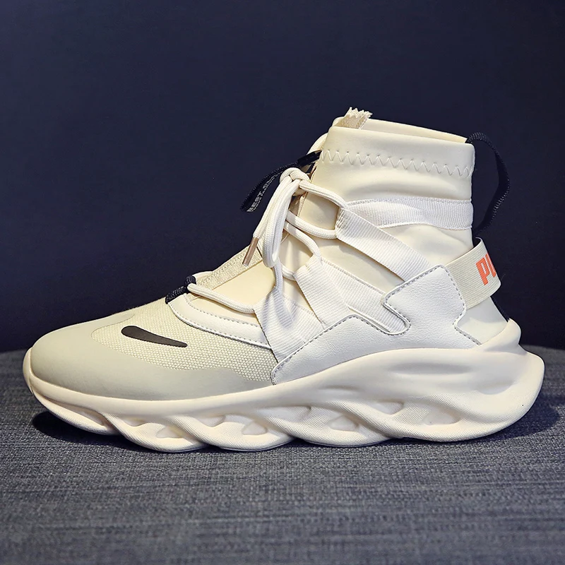 Женские высокие кроссовки на платформе удобные повседневные Chaussures Femme новинка 2019