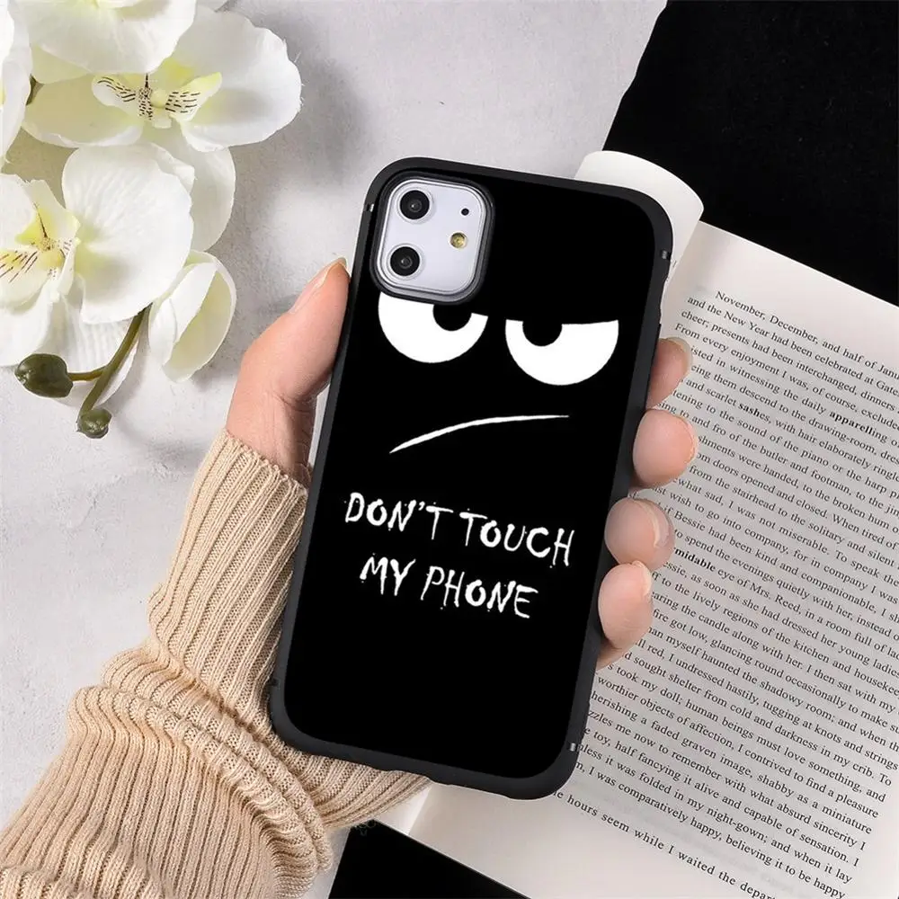 Мультяшный чехол для телефона iPhone 11 Pro XR X XS Max 8 7 6 6S Plus смешные простые чехлы с