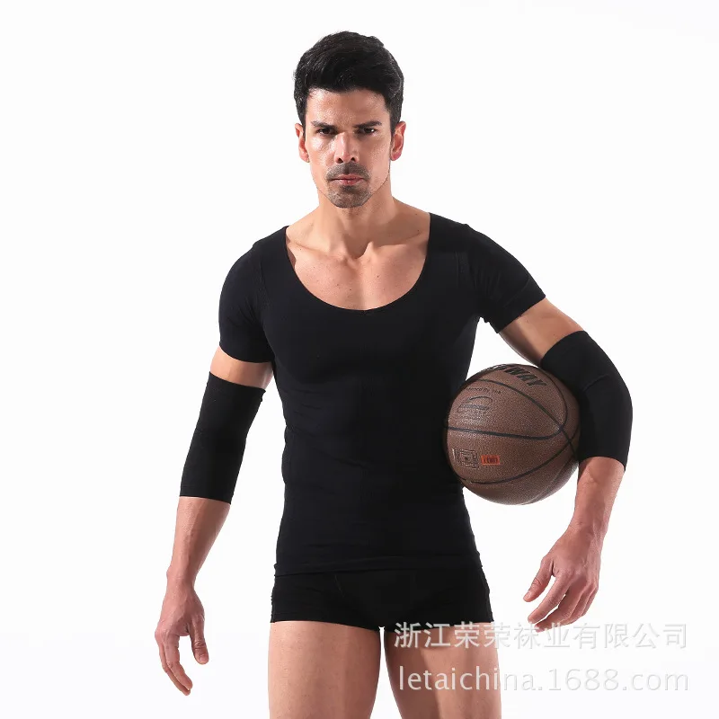 

Sports Fitness Pressure Elbow Guard Basketball Shuttlecock Riding Black And White with Pattern Sports Fitness Protection Breatha