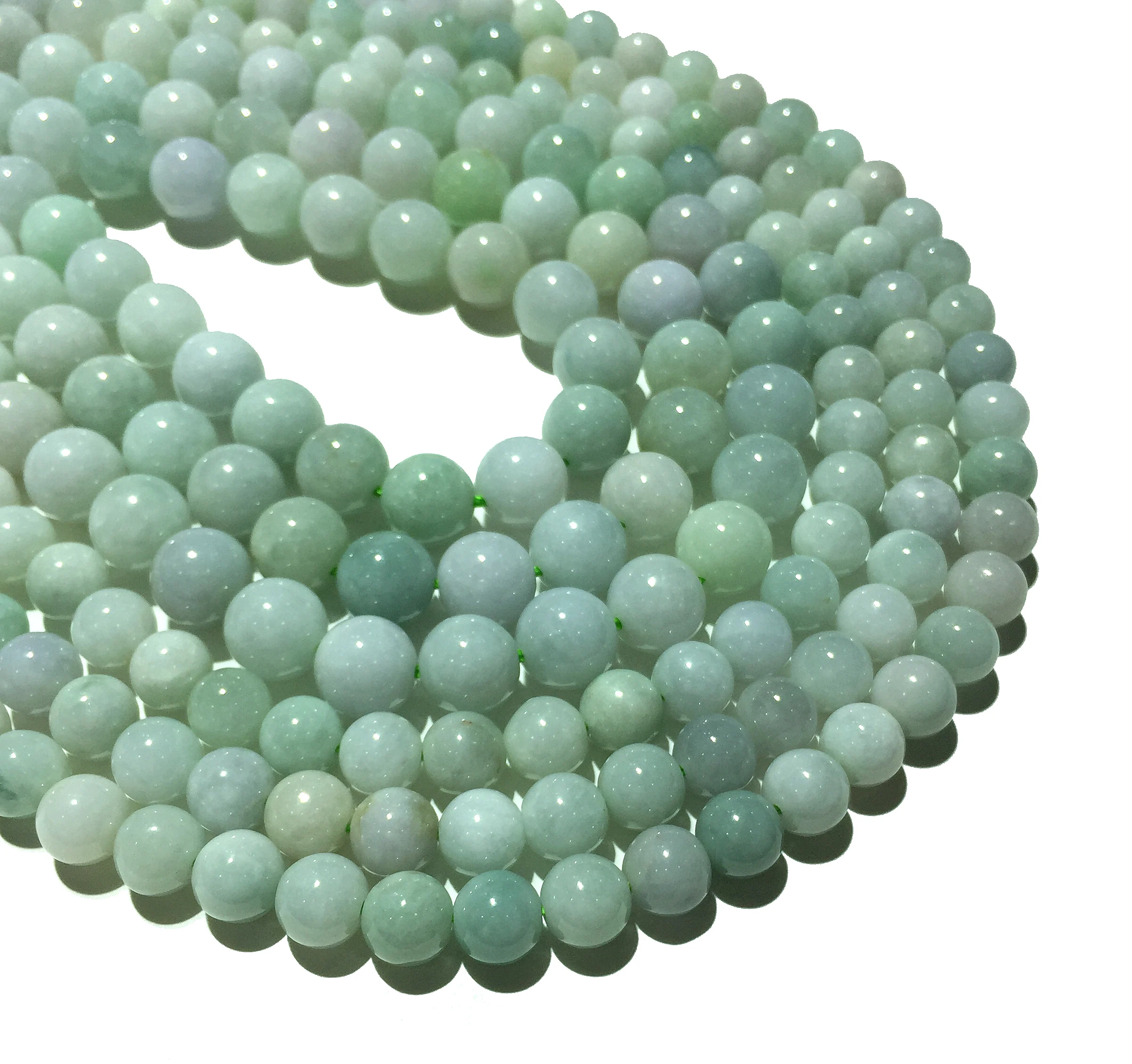 

Factory Price Natural Stone Jadeite Beads Smooth Round Loose 6 8 10 12mm For Women Energy Jewelry Making DIY Bracelet Necklace