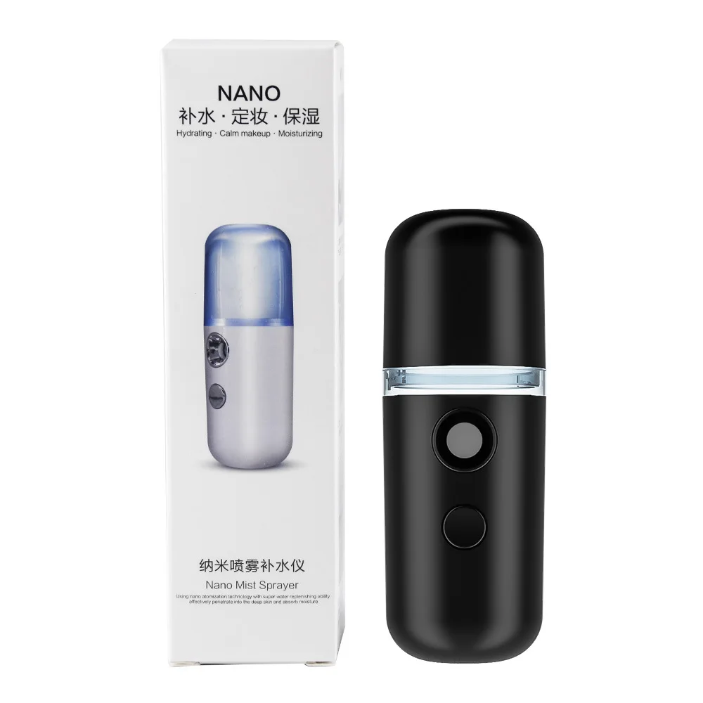 

30ML Mini Nano Facial Sprayer Humidifier Hydrating Anti-aging Wrinkle Women Beauty Skin Care Tools USB Nebulizer Face Steamer