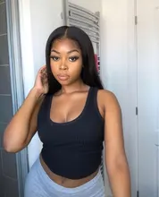 Transparente barato pelucas de encaje 180 densidad 30 32 pulgadas hueso recto pelucas de cabello humano T parte peluca largo cabello brasileño pelucas para mujeres