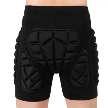 

Skiing Unisex Shorts Protective Gear Hip Padded Pad M/L/XL Breathable Black Snowboarding Protective Hip Pants Soft Skating
