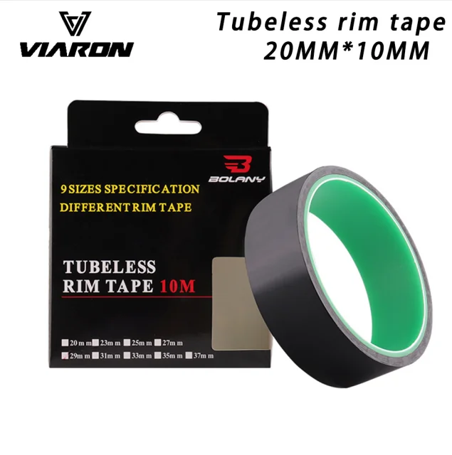 VIARON Bicycle Tubeless Premium PET Rim Tapes 20/23/25/27/29/31/33/35mm*10m Width  Anti-loosening Sealing Tire Pads