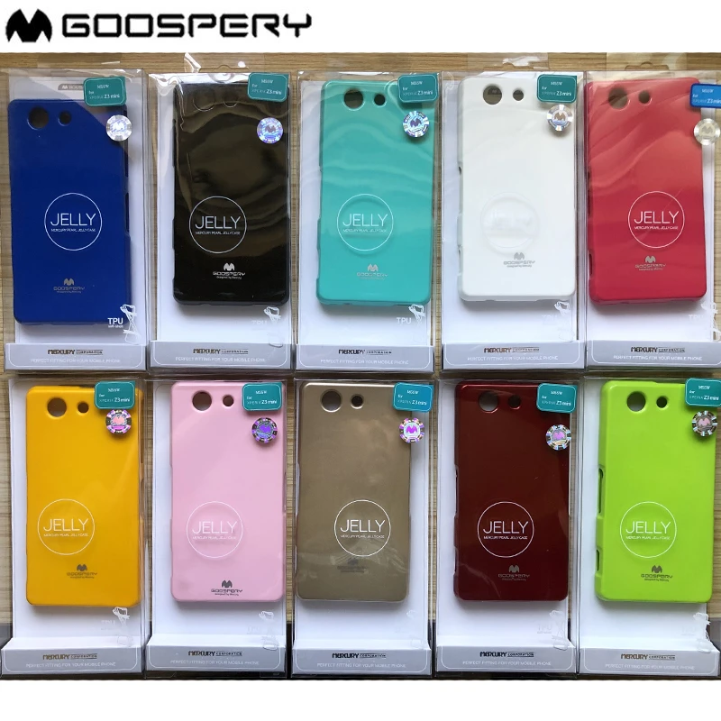 Original Mercury Goospery Color perla Flexible TPU suave funda teléfono para Sony Xperia Z3 mini funda para Sony Z3 compact|Fundas para teléfono| - AliExpress