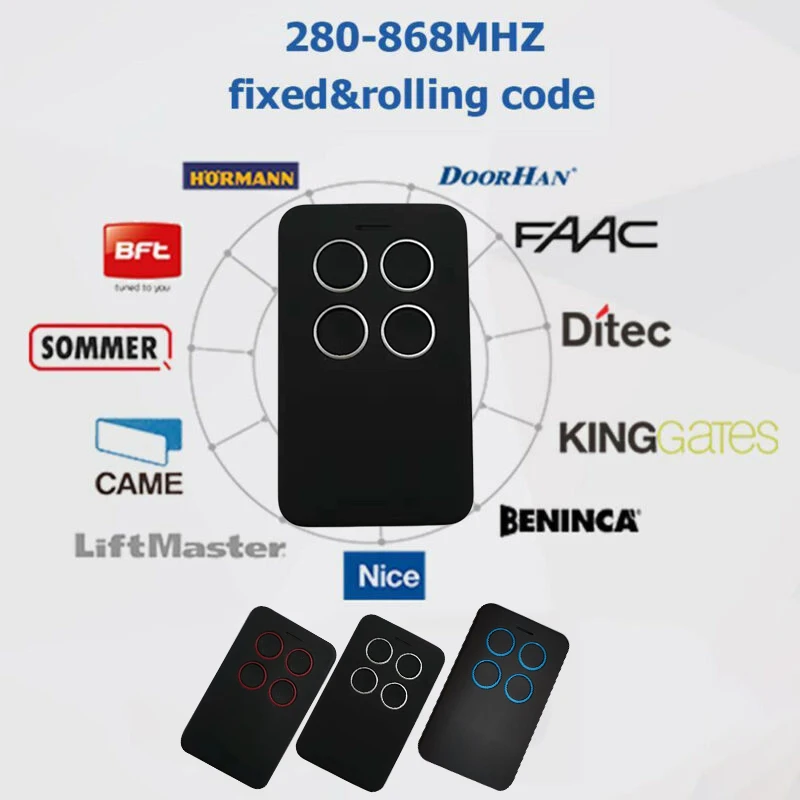 Multi-frequency Universal Remote Control 280-868MHZ Wireless Duplicator Electric Gate Garage Security Protect Door Key Switch