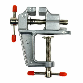 

Miniature Alumin Vise Small Jewelers Hobby Clamp On Table Bench Tool Vice Model tool Alloy Slight Bench Vise