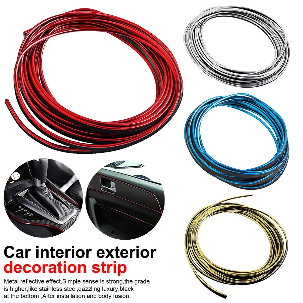 

5M Car Interior Decoration Strip For vw golf 3 4 5 6 passat b6 b7 polo 6r tiguan transporter t4 t5 jetta lada niva kalina priora